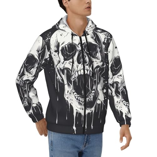 Sweat à fermeture éclair pour homme idéal pour vos soirées d'Halloween