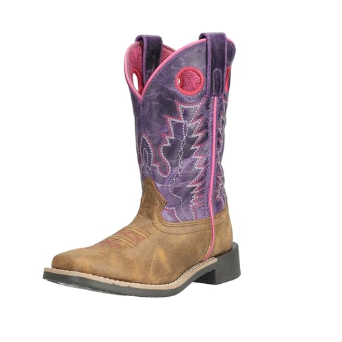 Image of Smoky Mountain Boots Girls' Tracie Square Toe Leather Western Cowgirl Boots
