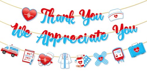 �i�[�X�E�B�[�N�o�i�[ Thank You We Appreciate You �o�i�[ Happy Nurses Week CNAs Week Doctor Medical Nursing School ���j�� �p�[�e�B�[�f�R���[�V����