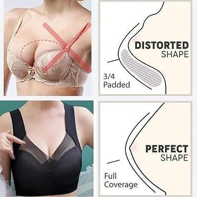 Seamless Wirefree Bras for Older Women Wireless Posture Correcting Push Up Anti Sagging Full Coverage Bra 2026 - Image 5