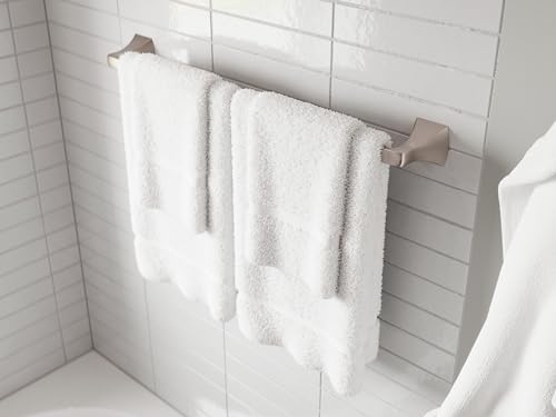 Pfister Bruxie 3-Piece Bathroom Hardware Set with Towel Bar, Towel Ring, and Toilet Paper Holder, Wall-Mounted, Spot Defense Brushed Nickel Finish, BTBBIE3GS by Pfister - Image 6