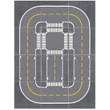 plaque route siku LEKEBABY Les routes offrent la base de la créativité : la route de dalle vous permet de construire à un tout nouveau niveau. Cette plaque de base de routes urbaines a été conçue pour pouvoir facilement rouler avec vos voitures sur la surface des routes, mais vous pouvez construire vos propres scènes urbaines ou urbaines sur les picots directement autour de