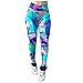 Produktbild Aberimy Damen Sport Leggings Hohe Taille Schwarz Fly Leggings Workoutmit Camouflage-Muster Kompressions Sporttight Fitnesshose Leggins Streetwear Workout Gym Jogging Yoga Yogahose Tights Hose