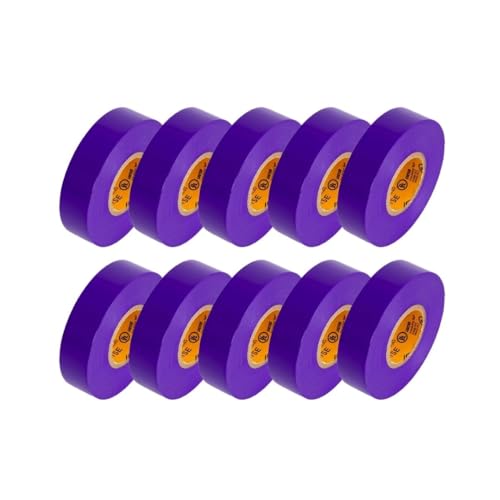 GTSE - Purple Electrical Tape 10 Rolls, 3/4in x 66ft, UL/CSA Listed