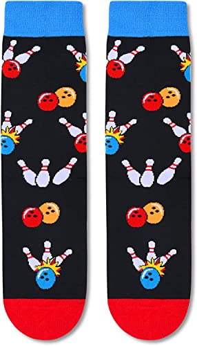 Sockfun Funny Socks Novelty Socks Bowling Socks Mens Funny, Funny Gifts Novelty Gifts Silly Gifts Bowling Gifts For Men Gifts For Bowlers Bowlers Gifts #TOP3