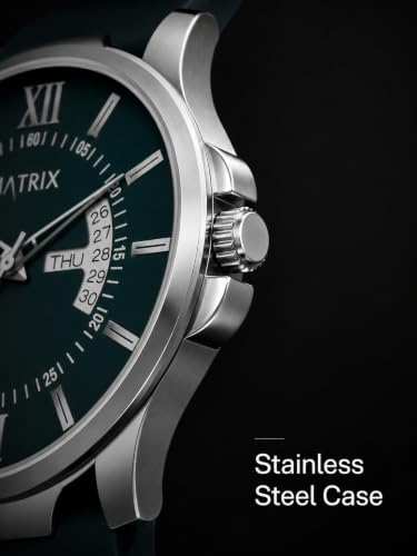 Matrix Antique 2.0 Green Silicone Watch Teal - Image 4