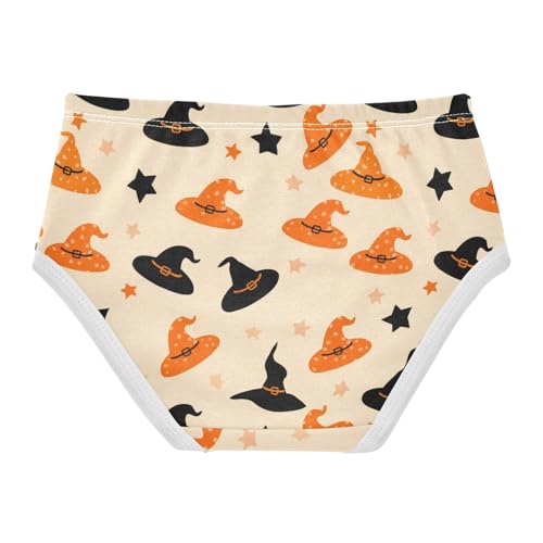 Girls' Underwear Halloween Witch Star Yellow Toddle Brief Panties 23035942
