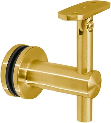 Miniatura 8 de Soporte de pasamanos ajustable de acero inoxidable de grado 316, superficie superior plana para tubo cuadrado, adecuado para vidrio de 14 a 1-14