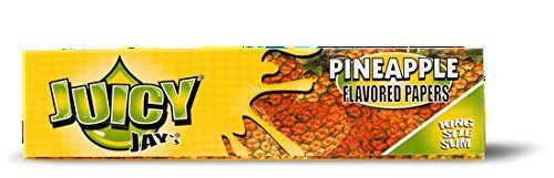 JUICY JAYS PINEAPPLE KING SIZE SLIM 24 BOOKLETS (Full Box)