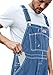 NY Threads Men's Denim Bib Overall Relaxed Fit Workwear with Adjustable Straps and Multiple Pockets, 38W x 30L, Stone Washed