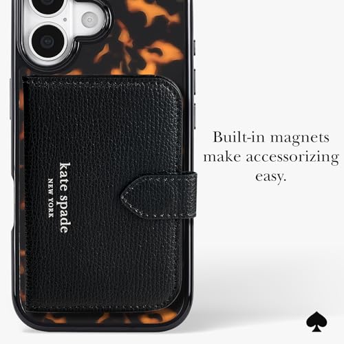 Image of kate spade new york iPhone 17 Case - Tortoise | Compatible with MagSafe - Lightweight Designer Case for iPhone 17 with Anti-Scratch Coating and Speckled Tortoise Design