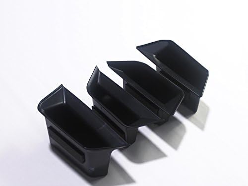 Miniatura 6 de Bandeja de apoyabrazos organizador interior negro parte delantera puerta trasera de plástico caja de almacenamiento para Cadillac XT5201620172018,