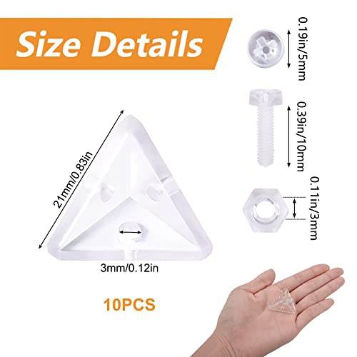 MOROBOR 10 supporti angolari in acrilico