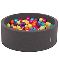 KiddyMoon Schuim Ballenbak Voor Kinderen Met Ballen 7 Cm Gemaakt In EU, Lichtgrijs:Babyblue-Poeder Roze-Parel,90X30cm/300 Ballen KiddyMoon Schuim Ballenbak Voor Kinderen Met Ballen 7 Cm Gemaakt In EU, Lichtgrijs:Babyblue-Poeder Roze-Parel,90X30cm/300 Ballen