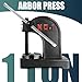 1 Ton Arbor Press with 3 Extra Drifts, Manual Arbor Press Reversible Ram, Heavy-duty Manual Desktop Arbor Press with Removable Steel Anvil 11.73