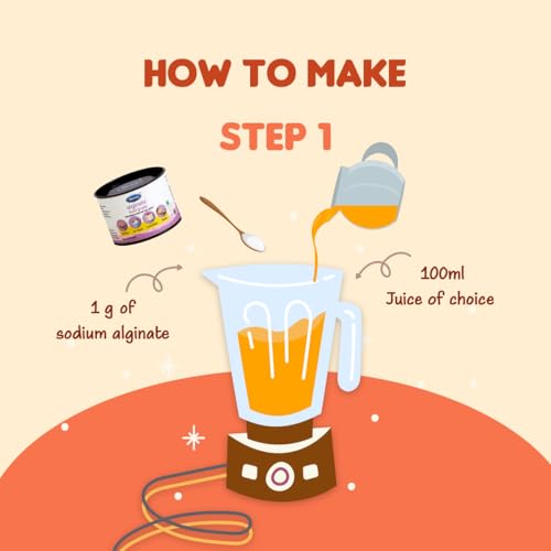 Image of Calcium Lactate and Sodium Alginate Combo 100g pack of each | Food Grade for Stabilizer,Thickening and Binding Agent,Spherification,Soy Meat,Molecular Gastronomy | Sodium Alginate