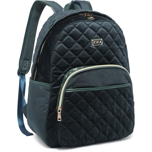 Mochila Kika Camurça Feminina Costa Notebook Juvenil Escolar (Petrolio)