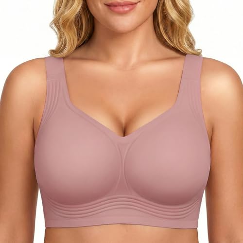 Image of Jelly Push Up Bra for Women Wireless Comfortable Seamless Full Coverage Bra