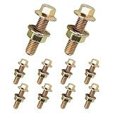 Ferianl 10PCS Automotive Exhaust Manifold Bolt Kit, 0.7