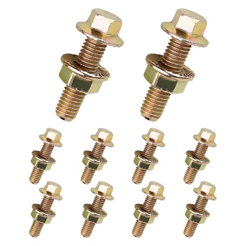 Ferianl 10PCS Automotive Exhaust Manifold Bolt Kit, 0.7