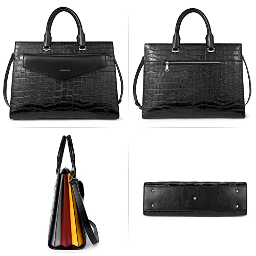 BOSTANTEN Genuine Leather Crocodile Tote