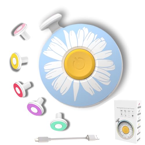 Electric Baby Nail Clippers Grinder Trimmer,Nail File for Newborns & Infants, USB Rechargeable, Silent Operation,6 Replacement Heads for Safe & Easy Trimming(Blue)