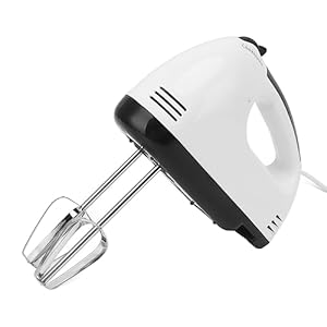 Ubersweet Hand Mixer, 260W Egg Beater Household Electric 7 Speed for Kitchen (EU Plug 220V)