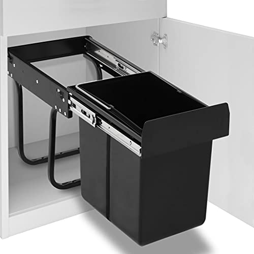 vidaXL Cubo de Basura Extraíble 20 L
