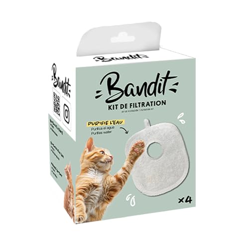 Bandit - Kit de Filtration pour Fontaine à Eau Compatible Bandit Uniquement - Garder l'eau fraîche - Améliore la qualité de l'eau - Filtration en 4 étapes...