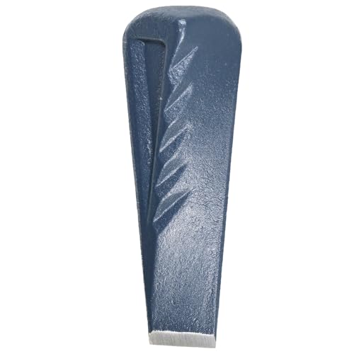 SPARES2GO Twisted Log Splitter Wedge Heavy Duty Steel Wood Splitting Chisel Spike (2.5KG, 9)