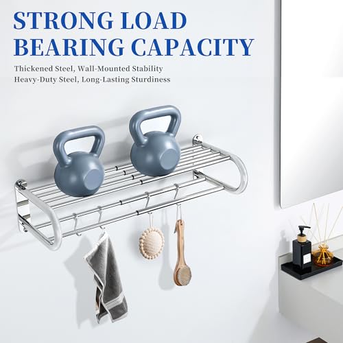 Porte serviette double étagère extensible pour petits espaces - 7
