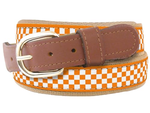 ZEP-PRO NCAA Men's Collegiate Woven Ribbon Belt, Sizes 30-46
