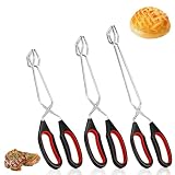 3-Teilige, Extralange Grillzange, Küchenzange zum Kochen, für Brot, Fleisch und Holzkohle, Geeignet zum Grillen und Frittieren (3 Größen)