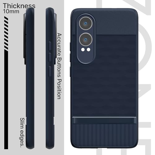 Image of Outlouders Back Cover for OnePlus Nord Ce 4 Lite 5G | Full Camera Protection | TPU Soft Flexible Shockproof Bumper Case (Blue)