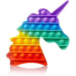 Pop it Toys for Kids, Big Size Jumbo Pop It Push Bubble Sensory Toys to Relieve Stress & Anxiety for Special Education School Supplies, Kids and Adults (Unicorn)