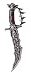 California Costumes Men's Blade Of The Damned Dagger, Black/Silver, One Size