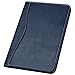 Lcjtop Padfolio/Portfolio Binder, Mini Padfolio Portfolio Binder 5 x 8 Legal Writing Pad, A5 Document Organizer Folder for Men Women, Navy Blue.