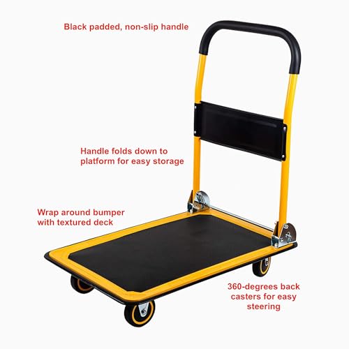 Carretilla plegable resistente capacidad 330 lbs miniatura 3