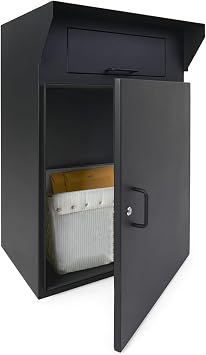 Displays2go 22 w x 36 h Outdoor Drop Box, Black