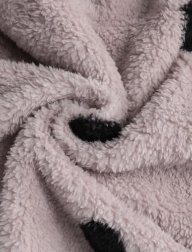 Image of ZAFUL Women's Fuzzy Plush Pajama Pants Wide Leg Pj Bottoms Lounge Pants