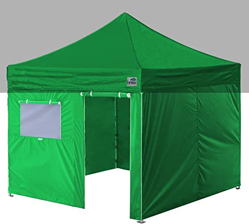 Tent,enclosure Sidewall Kit With Roller Up Mesh Window And Door 4 Walls Only,not Including Frame And Top(kelly Green)