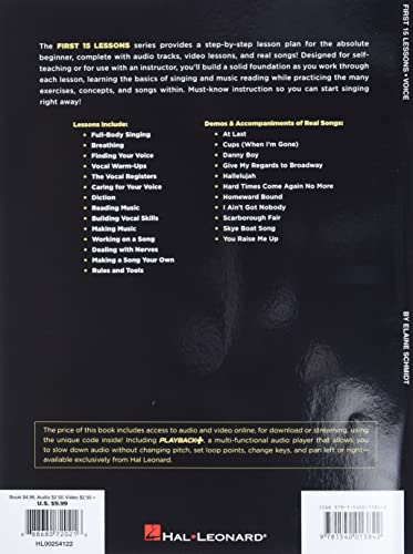 First 15 Lessons - Voice (Pop Singers' Edition) Book/Online Audio - Image 2