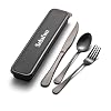 4-pieces Travel Set with Case Porta...