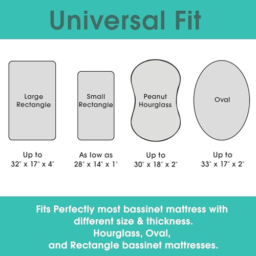 Image of Stretch Fitted Bassinet Sheet Set BROLEX 2 Pack Cradle Sheets for Bassinet Pad /Mattress,Unisex Boys Girls,Ultra Soft,Whale Cloud
