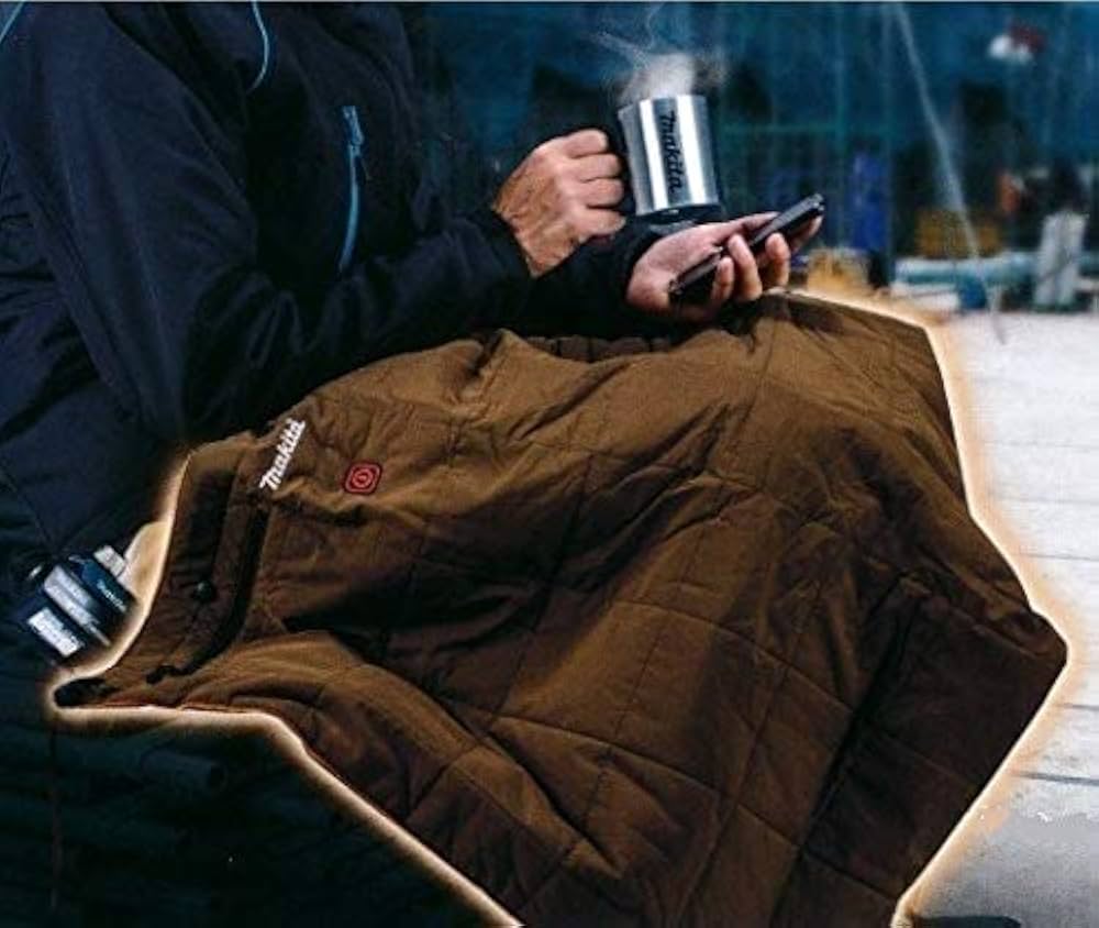 Amazon.co.jp: マキタ(Makita) 充電式ひざ掛け（茶） バッテリ