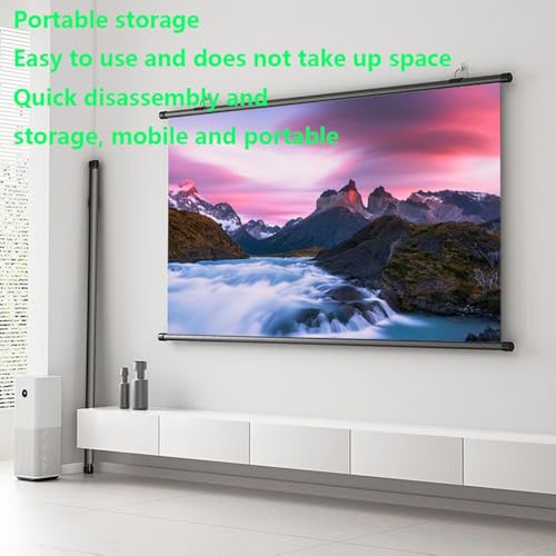 Pantalla de proyección retráctil 4K 72 pulgadas miniatura 3