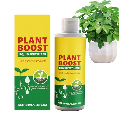 Mppchhn Nutrientes Para Plantas - Natural 100 Ml Potenciador De Nutrientes - Fertilizante para Plantas - Para Jardín Exterior, Árboles, Flores, Follaje, Frutas y Vegetales