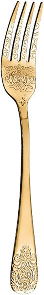 Dinner Forks Kitchen Tableware Fork Embossed Simple Stainless Steel Restaurant Hotel Accessories