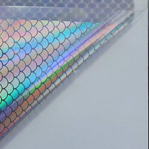 Tigofly 6 pcs 6 Colors 10X21cm Holographic Film Flash Laser Artificial Fish Skin DIY Jig Sticker Lure sticker Fly Tying Materials
