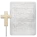Cybrtrayd R023 Cross Lolly Chocolate Candy Mold with Exclusive Cybrtrayd Copyrighted Chocolate Molding Instructions plus Optional Candy Packaging Bundles